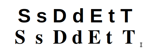 Comparação Arial vs Times New Roman